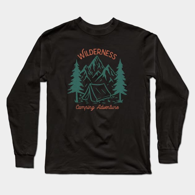 Camping Adventure Long Sleeve T-Shirt by SommersethArt